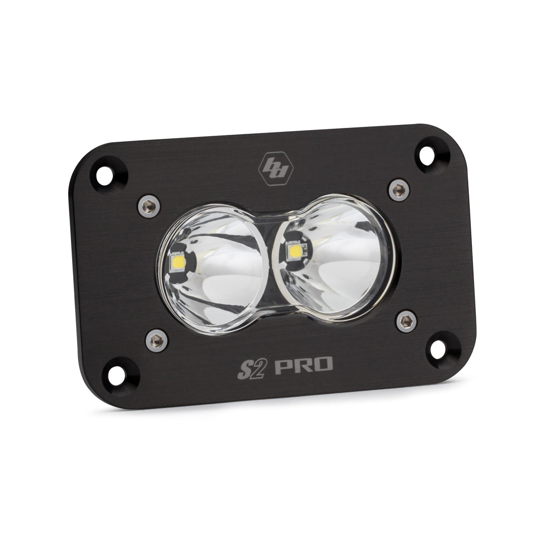 S2 PRO BLACK FLUSH MOUNT LED AUXILIARY LIGHT POD