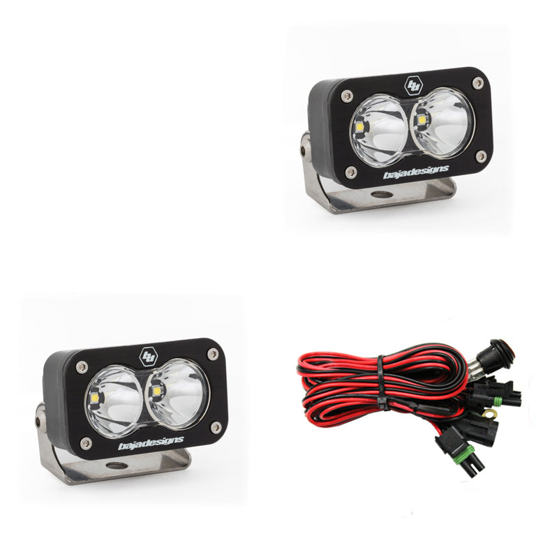 S2 SPORT BLACK LED AUXILIARY LIGHT POD PAIR